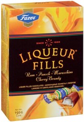 2 x Fazer LIQUEUR FILLS Rum Punch Cherry Brandy Filled Chocolates 150g 5.3oz