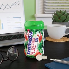 Mentos Pure Fresh Sugar-Free Chewing Gum 50 Count (Pack of 6), Mint, green