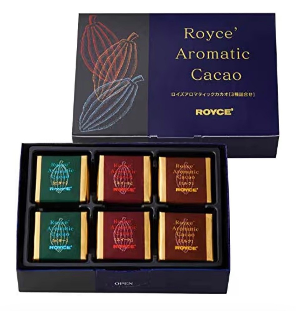 ROYCE’ Aromatic Cocoa Assortment(3Flavors)Bitter Sweet and Milk(8of each Flavor)