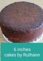6 inch Homemade Caribbean/Jamaican fruit rum cake (black cake)