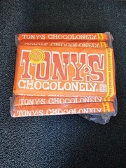 10 BARS Tony`s Chocolonely Caramel Salt Milk 6.35oz FULL SIZE BARS Exp 1/27 Å7j