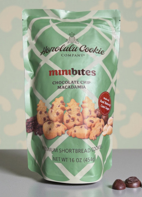 HONOLULU COOKIE COMPANY Chocolate Chip Macadamia Mini Bites Cookie 16oz-1 bag