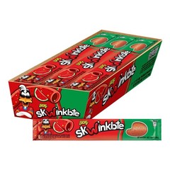 Lucas Skwinklote Watermelon Flavor Sweet and Sour Candy Strip, 1.41oz – 6 Pieces