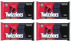 TWIZZLERS Twists Licorice Candy, 375g (4 Pack)