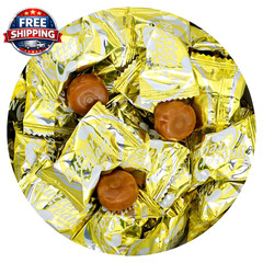 Butter Toffee, 2 Pound Bulk Candy (Approx. 150 Pcs.), Butter Cream Toffee Candy,