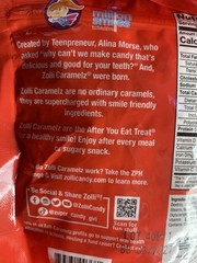 4pk Zolli Caramels apple Candy Vegan Gluten sugar Peanut Free KETO LOT class Kid