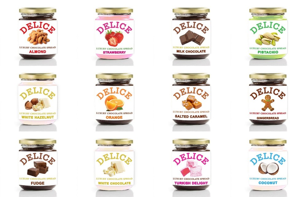 Delice Luxury Chocolate Spread (12) Different Flavours