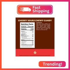 Cherry Sours | 2-Pound Pack | Chewy Sweets | Old-Fashioned Delights