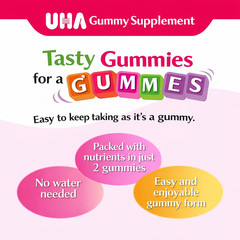 UHA Gummy Candy Pineapple Flavor 28 Pieces Japanese Soft Candy 14 Day Pack