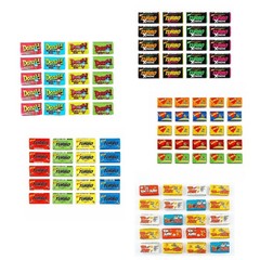 SUPER GRAND MIX bubble gum Donald, Turbo, TXtreme, Tom & Jerry, Love Is – 105pcs