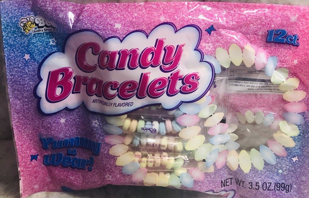 Ship N 24 Hours. New-Bee 12 pc Candy Bracelets. 3.5 0z See Below