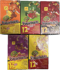 DLR Pulparindo Dots Bite Size Hard Shell Balls Spicy Picante 120 Pcs Mexic Candy