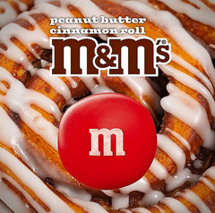 🟤 5-PACK Peanut Butter Cinnamon Roll M&M’s Share Size 2.83 oz Bakery Collection