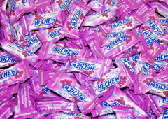8 pounds Grape Hi-Chew Candy Fruit Chews in bulk- 128 ounces NEW & FRESH