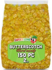 Butterscotch Hard Candy – Classic Smooth Buttons, 2 lb Bag, Approx 150 Pieces