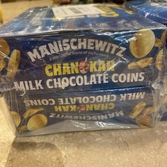 96x -Manischewitz Chanukah Milk Chocolate Coins Gelt 4 Boxes 24 Bags Bulk 8/27