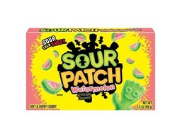 Pack of 4 Sour Patch Kids Watermelon Theater Box 3.5oz BBD -12/05/2026
