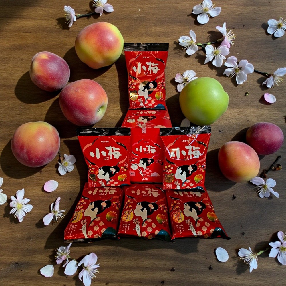 LOTTE KOUME-CHAN Japanese Plum Hard Candy 60G – Packs of six (6) , Free Shipping