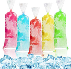 MAQIHAN 100 Ice Candy Plastic Bags – 4X12 Bolsas Para Bolis De Hielo Mexicanos F