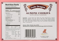 Twin Dragon Almond 8 Ounce (Pack of 2), Brown with red and yellow hues