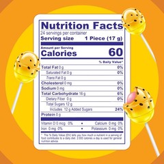 Bon Bon Bum Lollipops Tropical Passion Fruit Flavor, 24 Count (Pack of 1)