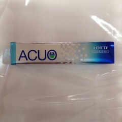 Lotte Acuo Gum Clear Blue Mint flavor 14pcs from Japan