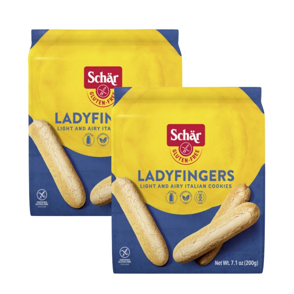 Schar Gluten Free Ladyfingers 5.3oz Pack of 2 Perfect for Tiramisu Snacks
