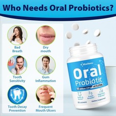 Oral Probiotics for Mouth Bad Breath for Adults 11 Billion CFU Best Breath Oral