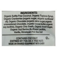 Jennies Coconut Bites – Organic – Cranberry Goji 5.25 oz (Pack of 6)