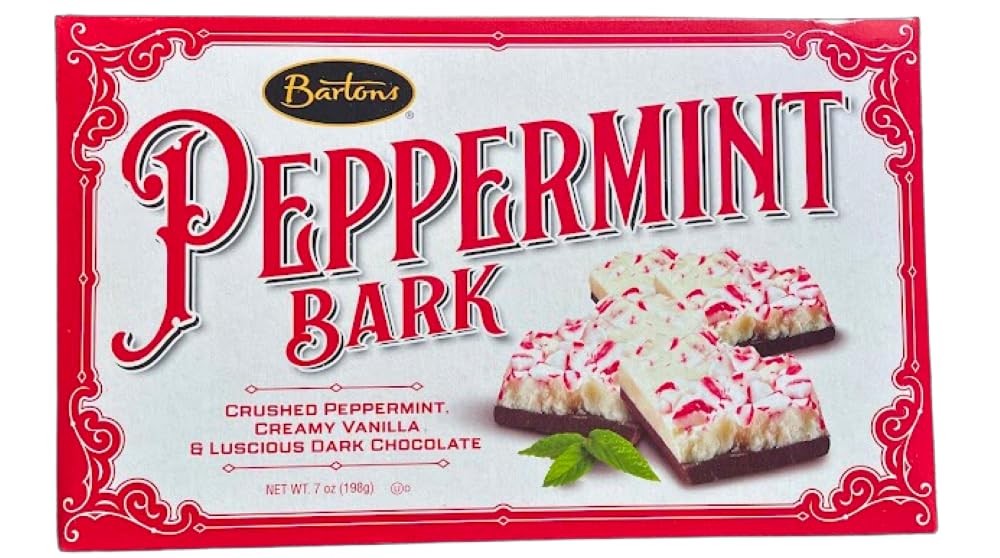 Bartons Peppermint Bark – Crushed Candy with Creamy Vanilla Small