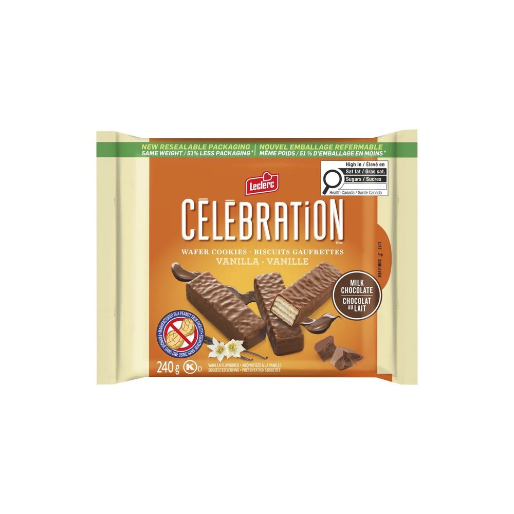 2 x Celebration Vanilla Wafer Cookies 240 g. / 8.5 oz.