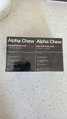 Alpha chew Chewing Gum Grape – Define Your Jawline, Slim and