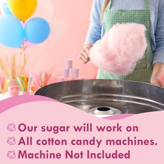 Cotton Candy Floss Sugar Package of ct-(Pink 0.48 Ounce (Pack 53), Plain