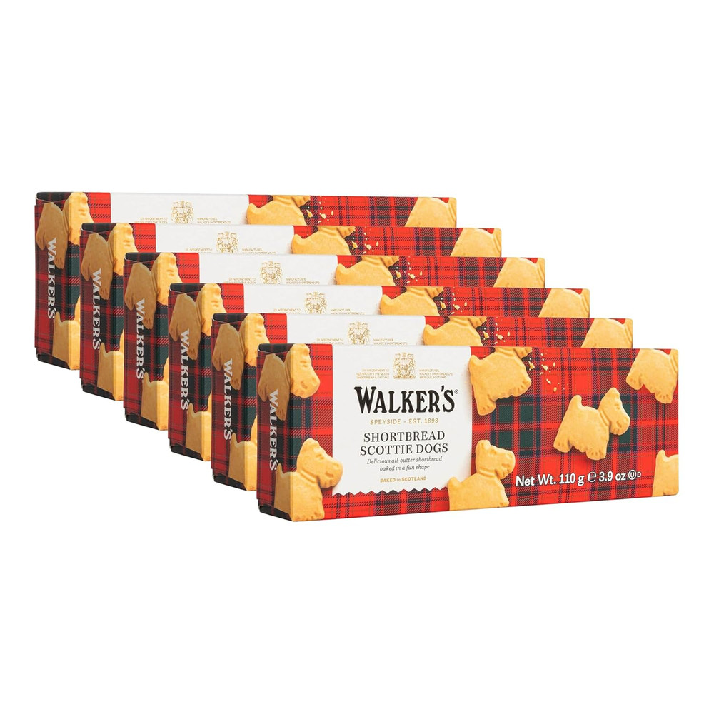 Walker’S Shortbread Traditional Scottie Dog Shaped Cookies, Pure Butter Shortbre