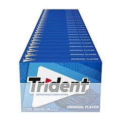 Chicle Sin Azucar Con Sabor Original, 14 Piezas (Paquete De 24) (336 Piezas En