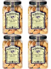 4 PACK La Dolce Vita Classic Italian Almond Biscotti, 40 oz