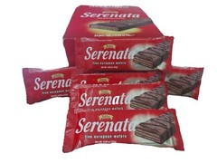 SERENATA VANILLA & CHOCOLATE FINE EURO WAFER GREEK CHOCOLATE BARS (2PKS-24 PCS)