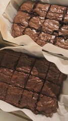Fresh Baked Triple Dark Chocolate Brownies 8 Count Rich Moist Fudgy Brownie