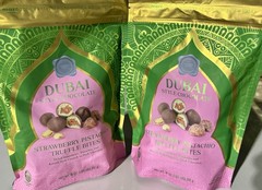 Dubai Style Chocolate Strawberry Pistachio Truffle Bites 18 oz – Bundle of 2