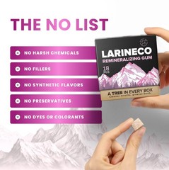 Larineco Remineralizing Gum with Nano Hydroxyapatite & Xylitol – SugarFree Xy…