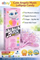 10 Pkg Wholsale Musical Lollipop Candy | Talking Music Toy Candy | Fruit Party