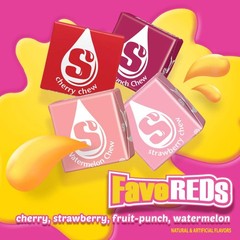 STARBURST FaveREDS Fruit Chews Candy, Chewy 15.6 Ounce (Pack of 1), Red,Pink
