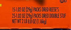 Oreo Reese’s & Double Stuf Cookies Variety Pack 40Ct Packs of 2
