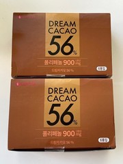 12PCS LOTTE Dream Cacao 56% Chocolate gift bundle High in Polyphenols 86g Korean
