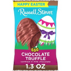 RUSSELL STOVER Easter Chocolate Truffle Milk Chocolate Egg, 1.3 oz @ PACK OF 18