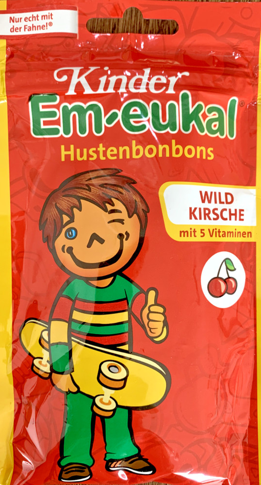 Kinder Em-eukal Drops Wild Cherry Hustenbonbons Wildkirsche Exp 11/27 FREE SHIP