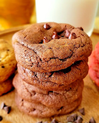 Chocolate Chip Cookies – Dark cocoa – Double Chocolate – Homemade – Fresh Baked