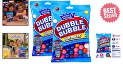 Kosher Certified Fruit Gum Balls – Multicolored Gummy Treats, 5oz Dual Pack