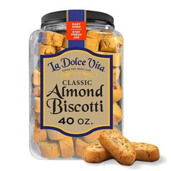 Authentic Italian Biscotti with Whole Almonds, 30 Servings