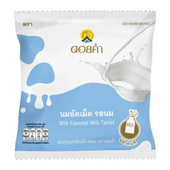 Doi Kham Milk Tablet Original Flavor Thai Snack Candy Sweet Treat 20 g x 12